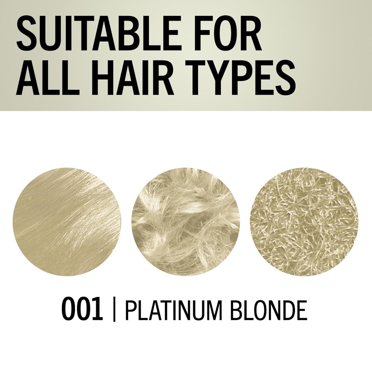 Schwarzkopf Keratin Blonde Hair Dye - 001 High Lift Platinum | Professional Permanent Color with Bond Enforcing System & Purple Conditioner