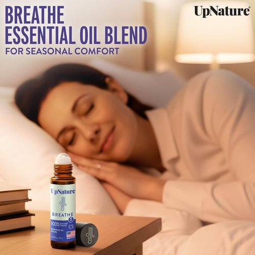 UpNature Self Care Essential Oil Roll On Set (3 Pack) – Gifts for Mom, Relief Relaxation Gifts for Women – Essential Oils Aromatherapy Rollers - Breathe, Beauty & Calm