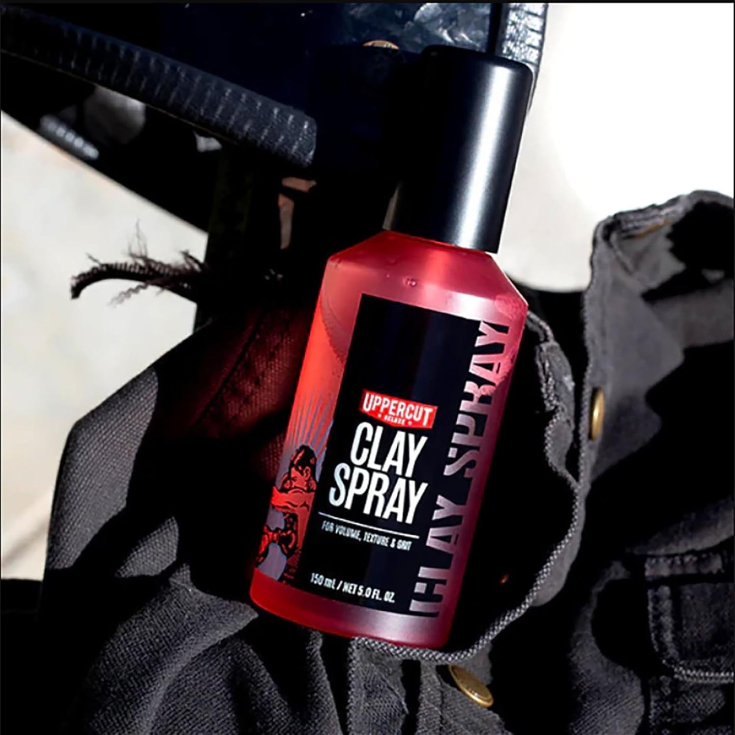 Uppercut Deluxe Clay Spray for Men - 5.0 oz Texturizing Volume Spray for Medium to Long Hair