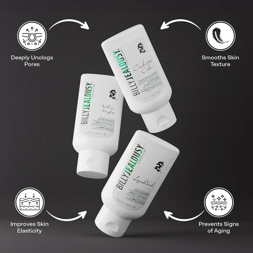Billy Jealousy Face3Some Vegan Men's Skincare Kit - Travel Size Daily Cleanser & Moisturizer