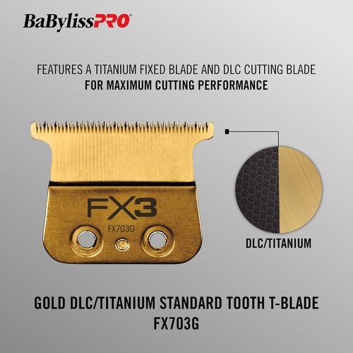 BaBylissPRO FX3 Replacement Blades - Precision Standard Tooth Design for Superior Cutting Performance