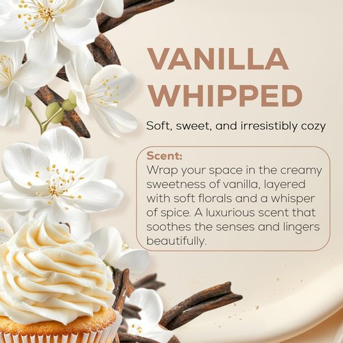 Aroma Country Whipped Vanilla Diffuser Oil - Luxury Essential Oil Refill for Long-Lasting Home Fragrance (8.5 Fl. oz)