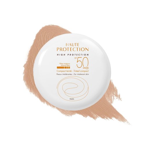 Avène High Protection Tinted Compact - Mineral Sunscreen with SPF 50+ | Water Resistant & Fragrance-Free