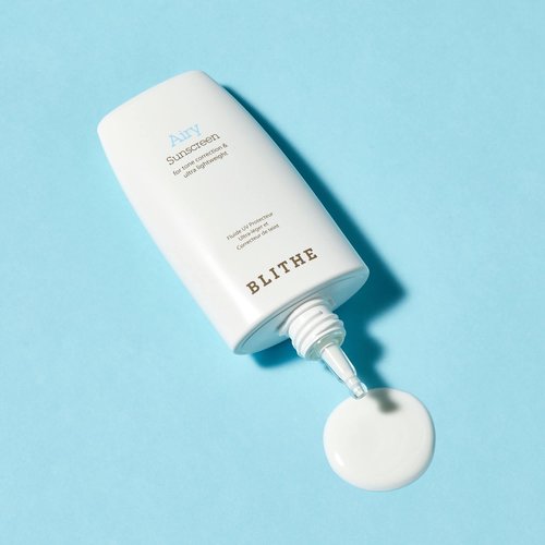 BLITHE Airy Sunscreen Ultralight sun protection - Korean Sunscreen for Tone Correction, Matte finish, Sebum Control SPF 50+ PA++++ (1.69oz)