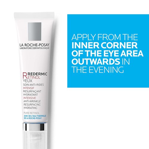 La Roche-Posay Redermic R Retinol Eye Cream - Anti-Aging Formula for Wrinkles & Dark Circles | 0.5 Fl Oz
