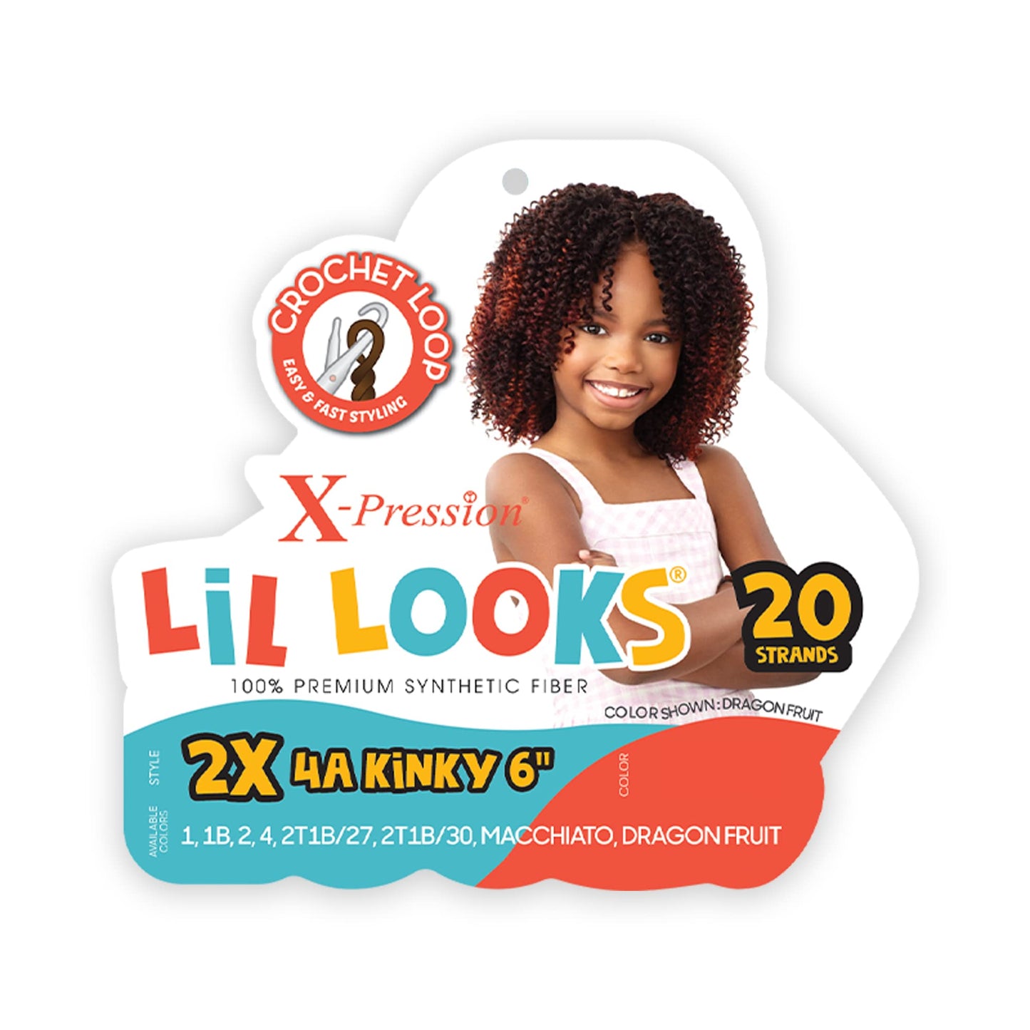 Outre Crochet Braid X-Pression Lil Looks 2X 4A KINKY 6" (3-Pack, 1)