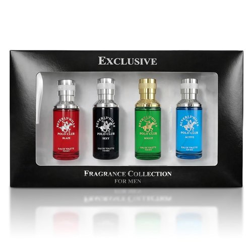 Beverly Hills Polo Club Men's Fragrance Collection | 4 Premium Eau de Toilette Colognes (1oz Each) - Long-Lasting Scents for Every Occasion
