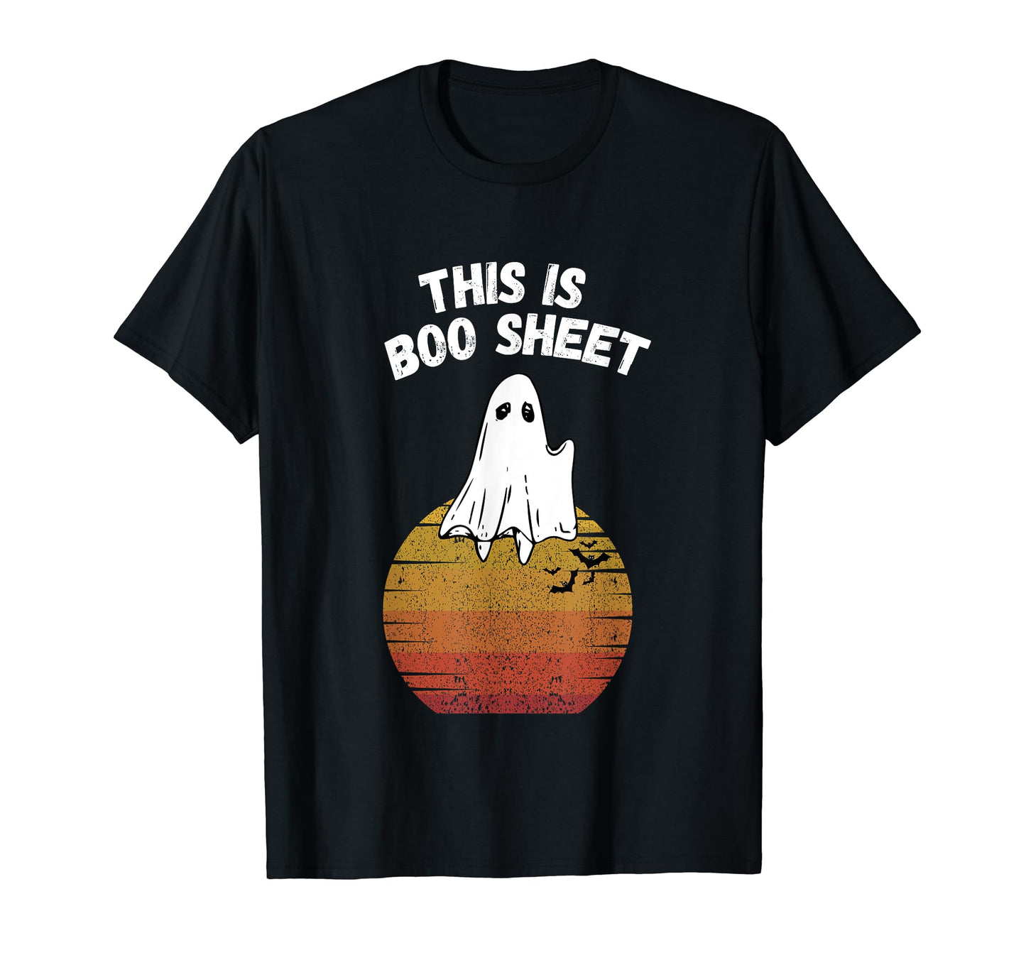 This Is Boo Sheet Ghost Retro Halloween Easy Costume T-Shirt