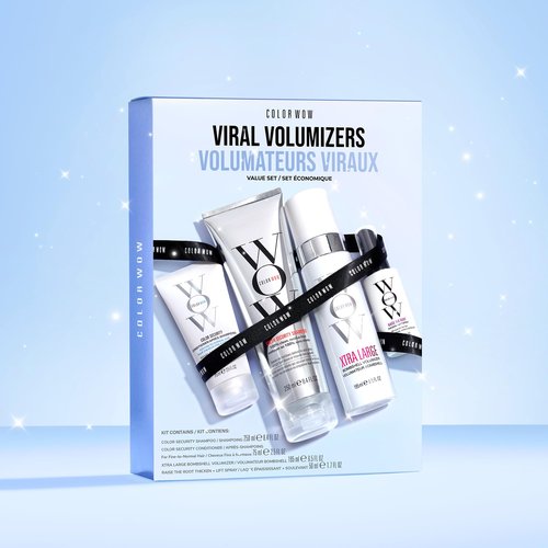COLOR WOW Viral Volumizers Hair Styling Kit with Shampoo, Conditioner and Root Lift Spray