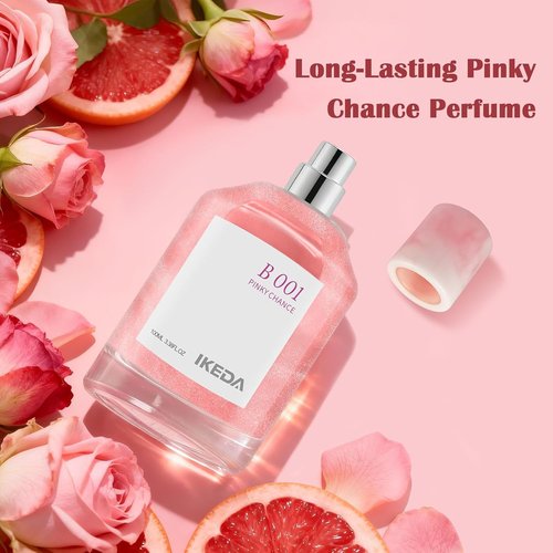 Ikeda Women's Eau de Parfum - Long-Lasting Floral Fragrance with Rose, Sandalwood & Jasmine | 100 ml Gift Size