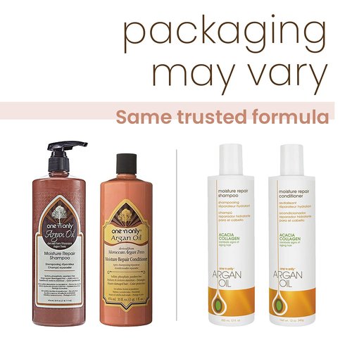 One 'n Only Argan Oil Moisture Repair Shampoo & Conditioner Set - 33 Oz Each for Nourished Hair
