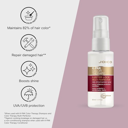 Joico K-PAK Color Therapy Luster Lock Spray - Daily Shine & Protect for Color-Treated Hair | Instantly Detangles & Controls Frizz