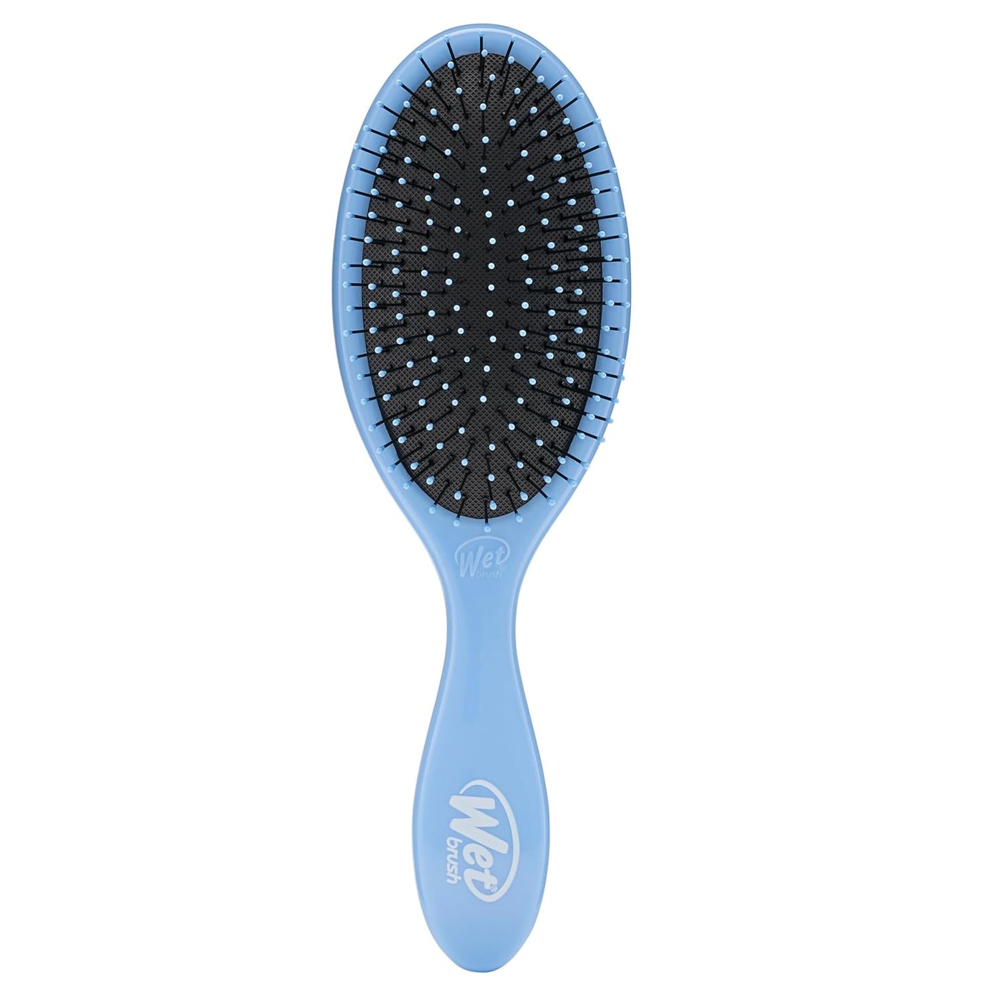 Wet Brush Detangling Brush - Tangle-Free Hair Brush for All Hair Types | Soft Flexible Bristles (Sky)