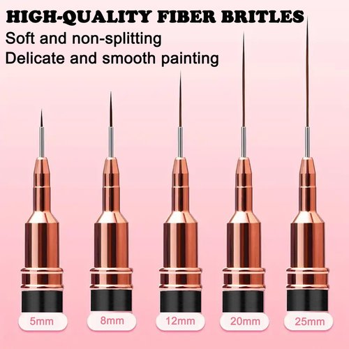 Nail Art Brushes Nail Art Tool Kit, Nail Design Tools Set with Liner Brushes, Dotting Pens, UV Gel Brushes, for DIY Nail Art, Salon and Home Use (Black Style 32pcs)