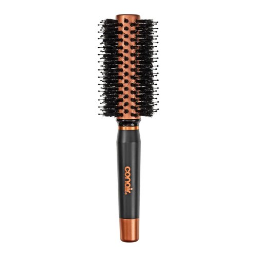 Conair Quick Dry Copper Round Hair Brush - Voluminous Blow Out Styler with Nylon & Boar Bristles
