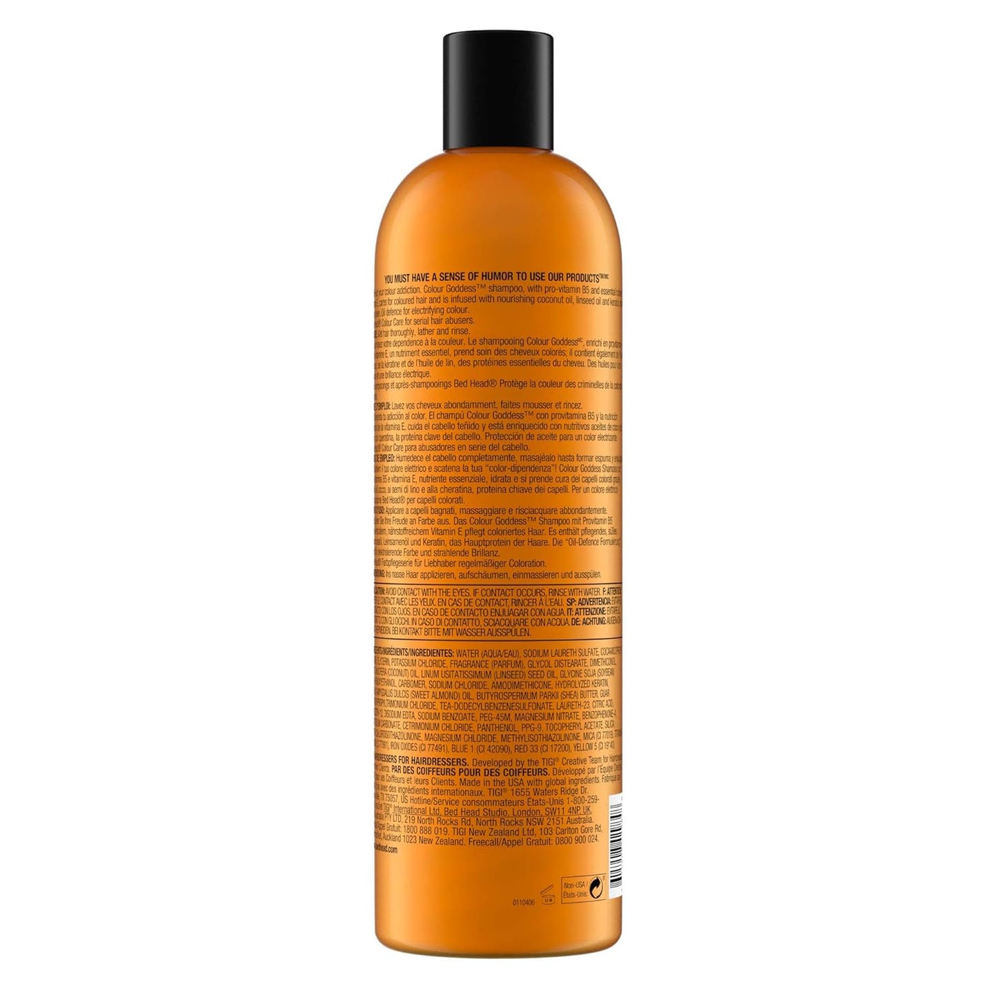 TIGI Bed Head Colour Goddess Shampoo & Conditioner Set - Color Protectant Duo, 25.35 fl oz (Pack of 4)
