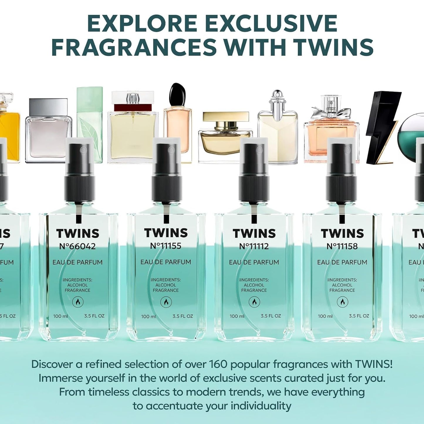 TWINS Stronger With You Eau de Parfum for Men - 3.4 Fl Oz | Invigorating Fragrance No.8736