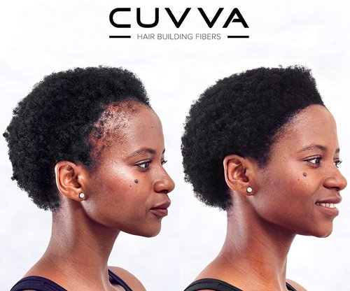 CUVVA Hair Building Fibers (30g) - Instantly Fill in Fine and Thinning Hair to Create a Thicker, Fuller Look - 14 Different Shades for Men & Women - Medium Brown
