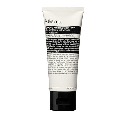 Aesop Purifying Facial Exfoliant Paste - Refreshing Cream Cleanser With Fine Quartz & Rosemary | 2.6oz / 75mL