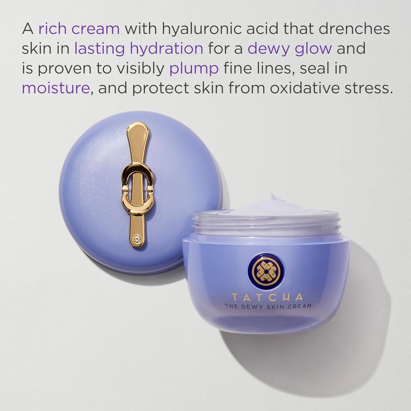 TATCHA Dewy Skin Cream - Hydrating Face Cream for Plump, Radiant Skin | Ideal for Dry & Combination Skin
