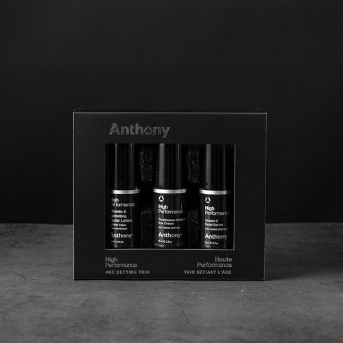 Anthony High-Performance Trio Kit - Anti-Aging Eye Cream, Vitamin C Serum & Hydrating Lotion (0.5 Fl Oz Each)
