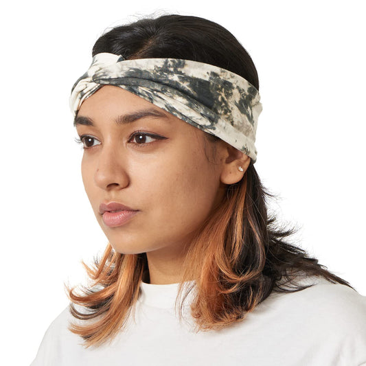 Multiuse Headband Hair Wrap for Women & Men, Casual Headwear & Wide Gym Wrap Headband Tie-Dye B