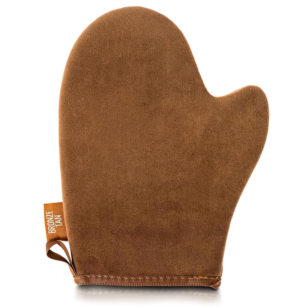 Self Tanning Mitt Applicator - Ultra Soft Thumb Design for Streak-Free Tan | Machine Washable & Reusable