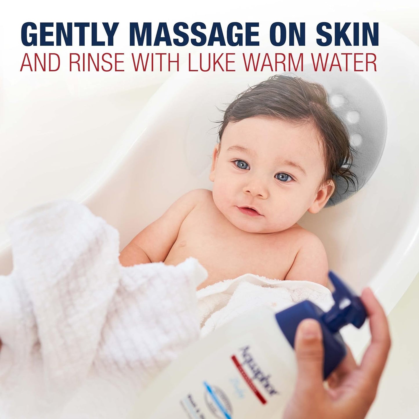 Aquaphor Baby Wash & Shampoo - Unscented Gentle Formula in 25.4 Fl Oz Pump Bottle