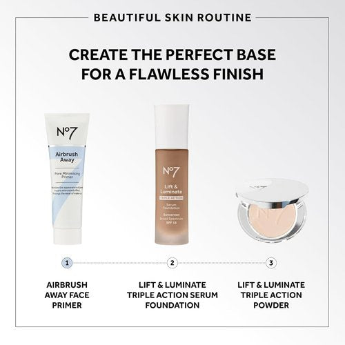 No7 Airbrush Away Pore Minimizing Facial Primer - Lightweight Matte Formula for Oily Skin | 30ml