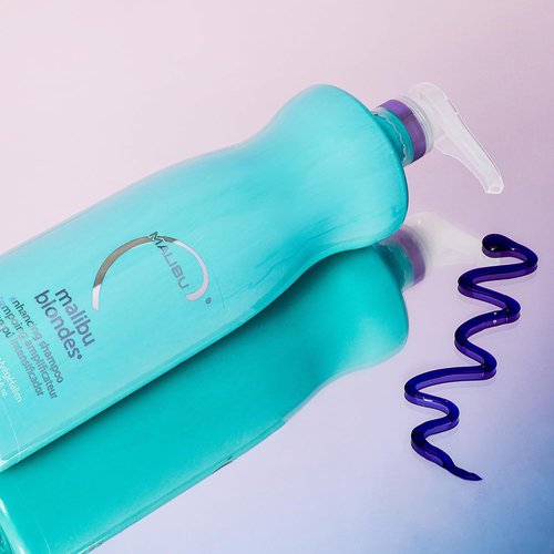Malibu C Blondes Enhancing Shampoo & Conditioner Duo | Revitalizing Purple Formula for Healthy, Brilliant Hair (33.8 oz)