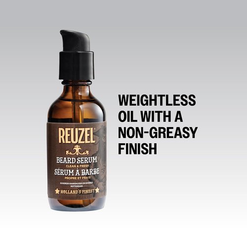 Reuzel Beard Serum - Hydrating & Non-Comedogenic Formula for All Skin Types | Fresh & Clean Finish