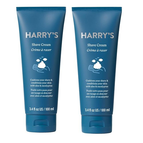 Harry's Shaving Cream - Eucalyptus Infused Shaving Cream for Men - 2 Pack (3.4 oz)