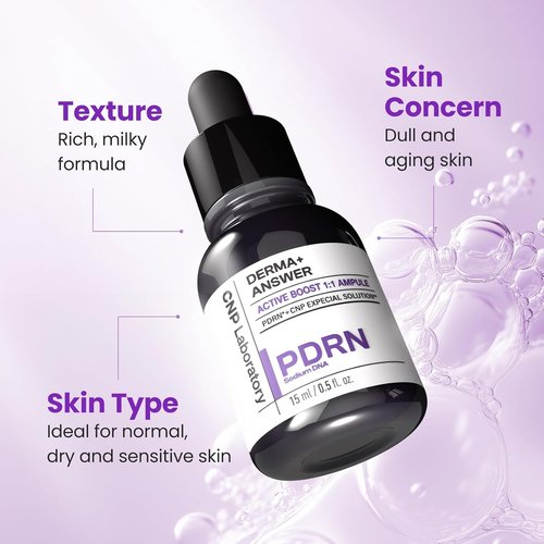 CNP PDRN Active Boost Face Serum - Rejuvenating Salmon DNA Serum for Smoother, Firmer Skin | 1.01 fl. oz. (30ml)