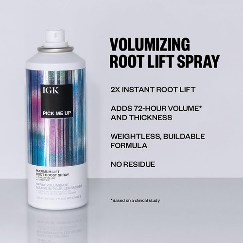 IGK PICK ME UP Root Boost Spray - Maximum Lift for Instant Volume & Thickness | Vegan & Cruelty-Free | 5 Oz