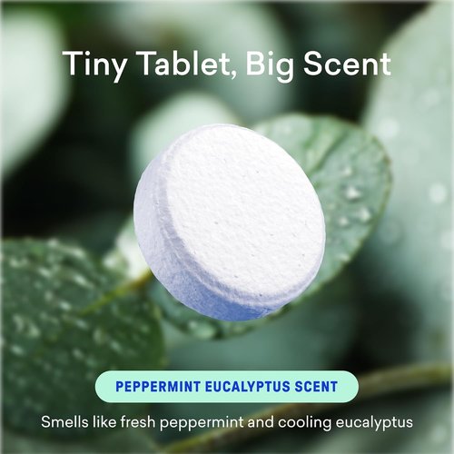 Blueland Toilet Bowl Cleaner Tablets - Plant-Based, Plastic-Free, Peppermint Eucalyptus | 28 Count, 2-Pack