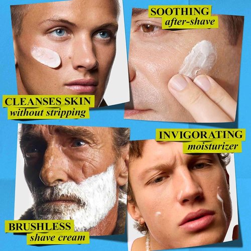 Kiehl's Men's Skincare Gift Set - Complete Grooming Kit with Face Wash, Shaving Cream & Moisturizer | $92 Value