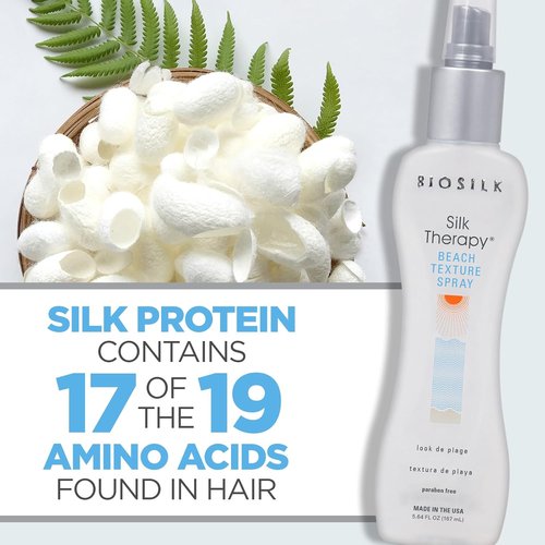 BioSilk Beach Texture Spray - Natural Waves & Texture | Sulfate-Free, Paraben-Free, 5.64 oz