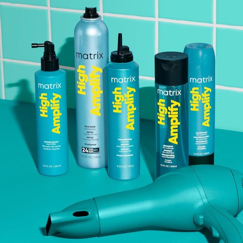 Matrix High Amplify Foam Volumizer Mousse - Lightweight Volume & Shine for Fine Hair | 11.3 Fl Oz