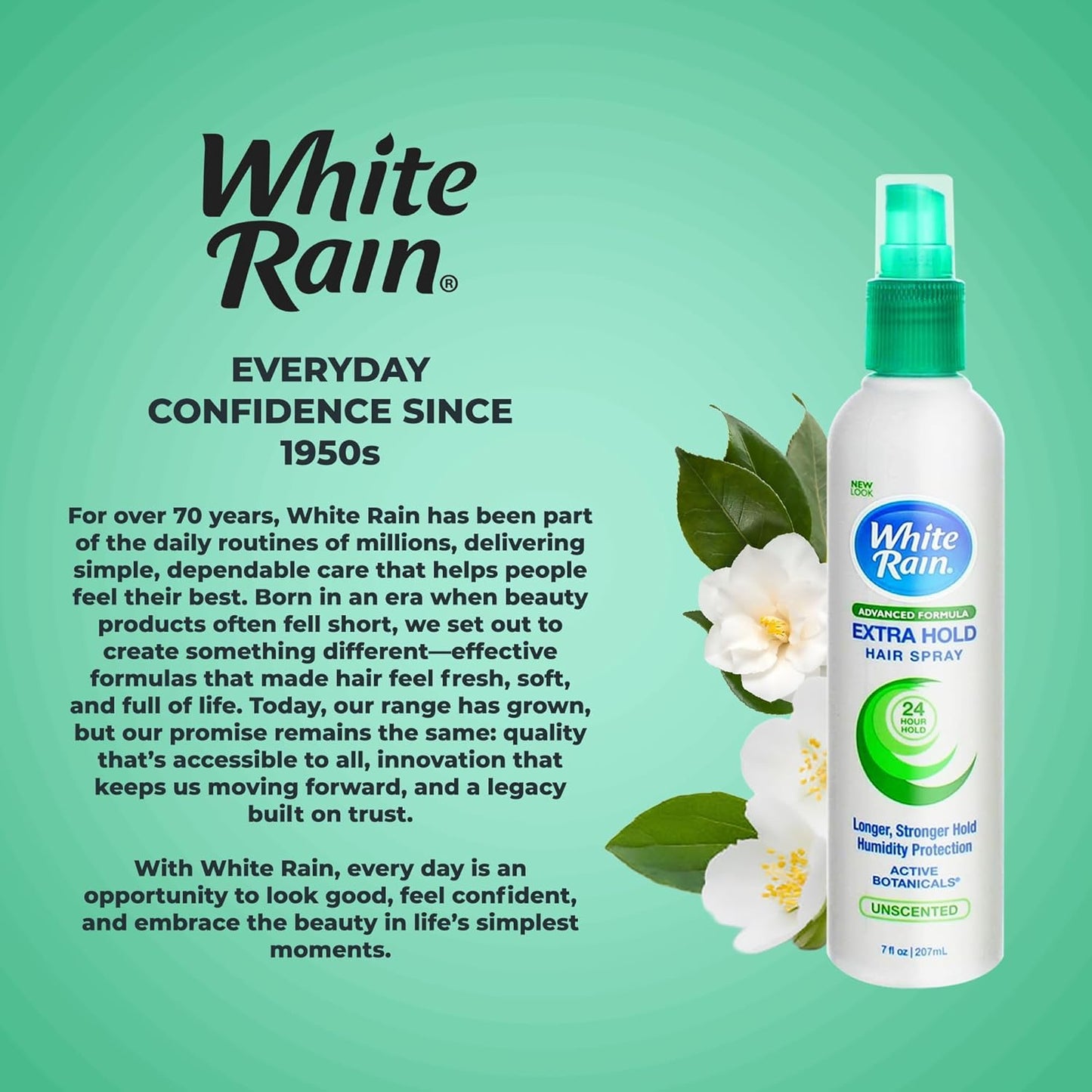 White Rain Extra Hold Hair Spray - Advanced Formula for Long-Lasting Style | 7 oz