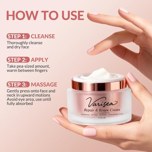 Regine Switzerland Anti-Aging Face Moisturizer - Retinol, Ceramides & Peptides for Enhanced Elasticity | Fragrance-Free, 1.7 oz