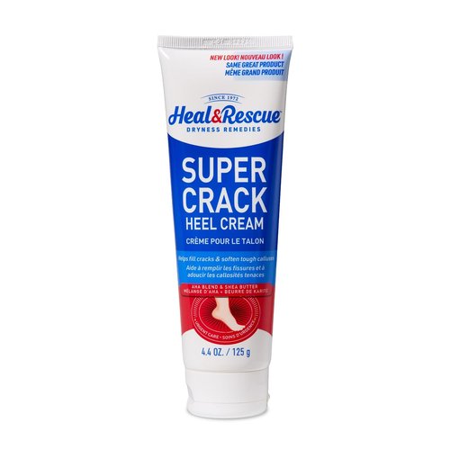 Heal&Rescue Heel Rescue Cream - Super Moisturizing AHA & Shea Butter Formula for Cracked Heels | 4.4 Ounce