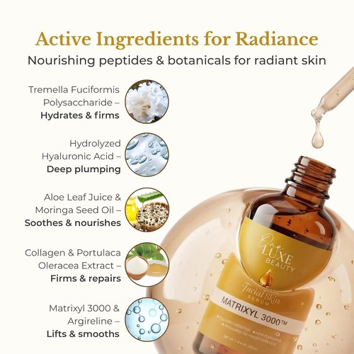 Matrixyl 3000 Anti-Aging Serum - Deep Wrinkle Repair with Hyaluronic Acid & Peptide Collagen | 1.01 Fl Oz