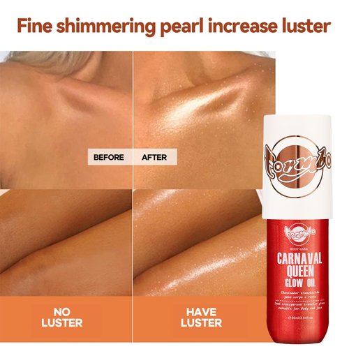 Body Glow Oil for Face & Body - 90ML Shimmering Highlighter Liquid