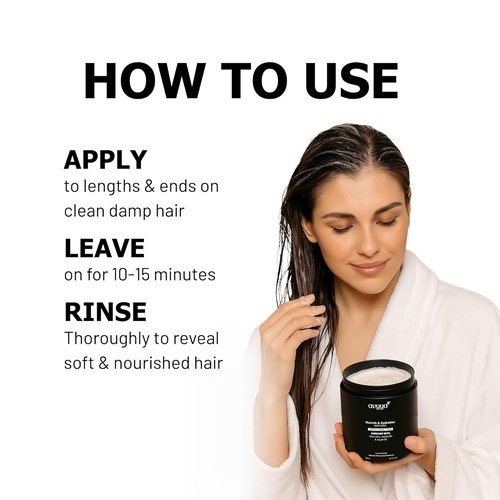 Regine Switzerland Nourishing Hair Mask | Hydrating Formula with Aloe Vera, Jojoba & Argan Oil - 16.91 oz