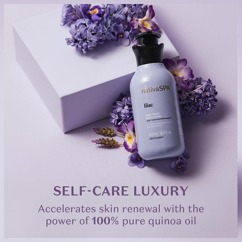 Nativa SPA by O Boticário - Lilac Body Lotion with Quinoa Oil & BioRetinol | Nourishing Skin Moisturizer, 13.5 Oz