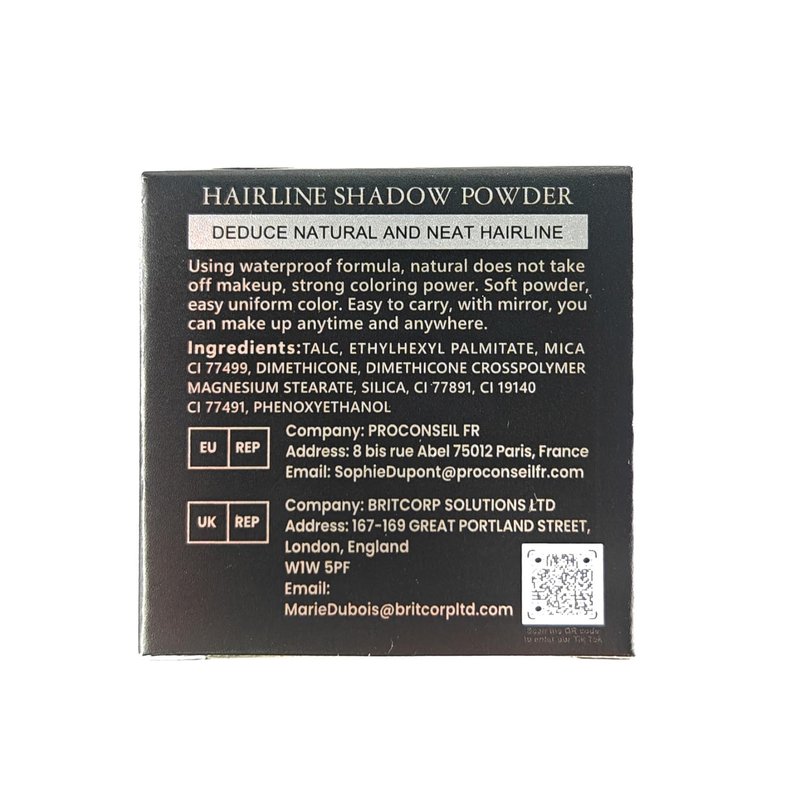 SOVONCARE Wet Hairline Powder for Women & Men - Hair Root Touch Up Powder for Grey Coverage, Thinning Hair & Bald Spots, Stays All Day - Instant Root Cover Up, Includes Brush（Medium Brown 0.14 Oz）