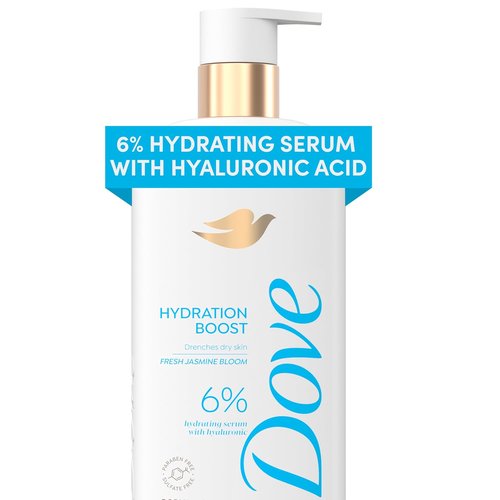 Dove Hydration Boost Serum Body Wash - Deeply Moisturizes Dry Skin with Hyaluronic Acid | 18.5 Fl Oz