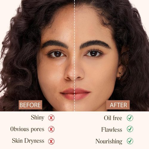 4 in 1 Color Changing Foundation - Medium Spectrum, Long-Lasting Waterproof Makeup, Hydrating Concealer, 1.4 Fl. Oz.