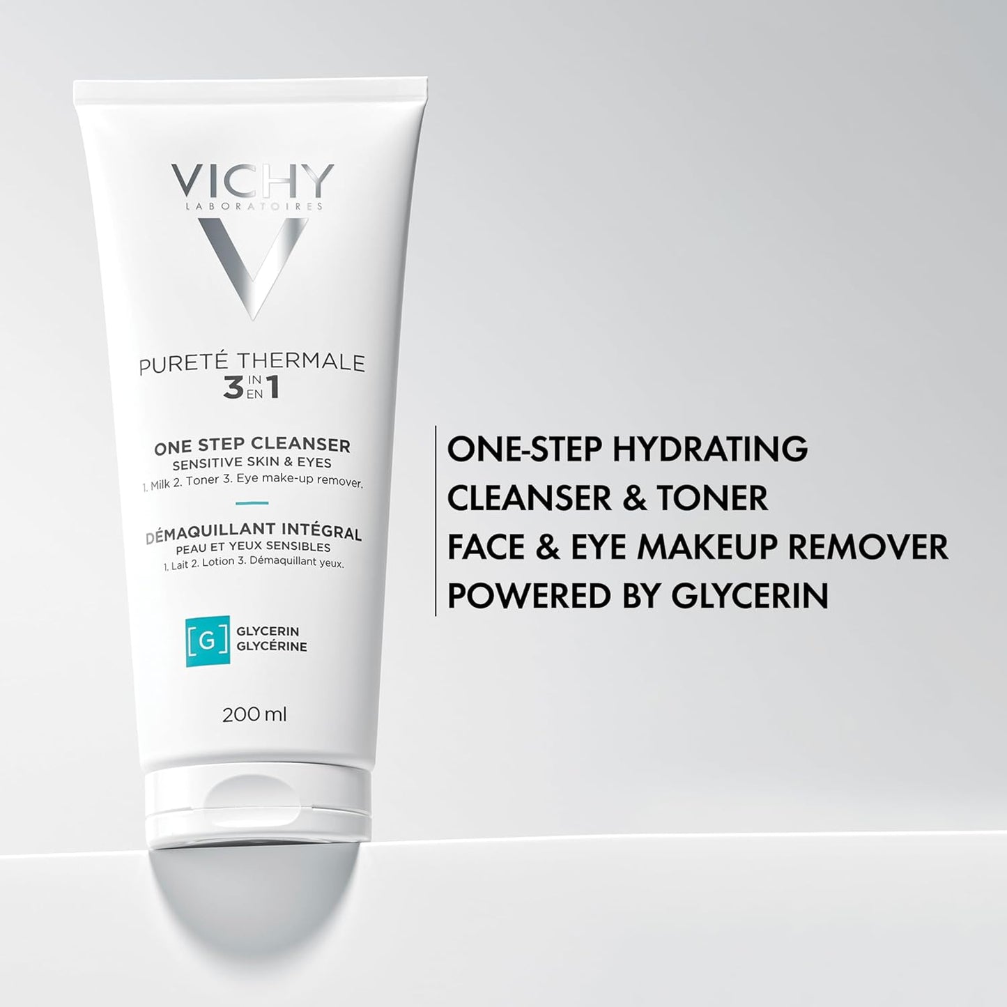Vichy Pureté Thermale Cleanser - Gentle One Step Formula for Sensitive Skin | 6.7 oz
