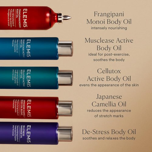 ELEMIS De-Stress Massage Oil - Nourishing Blend of Essential Oils for Relaxation | 3.3 Fl Oz